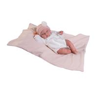 Muñecas Antonio Juan - Mi Pequeño Reborn Tufi con Mantita, Realismo Encantador, 33 cm, Incluye Accesorios, Colección Exclusiva 2024, Ref. 82311