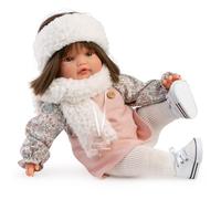 Muñecas Antonio Juan Muñeca Beni Lloro Pichi 16385 - 42 cm, Cuerpo Blandito, Llora al Quitar Chupete, Idiomas: Español, Inglés, Francés, Alemán, Italiano, Portugués