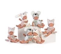 Muñecas Antonio Juan - Pitu Bebé Realista con Disfraz de Animalito, Cuerpo de Vinilo Sexuado, 26 cm, para Niños a Partir de 2 Años (1 Unidad)