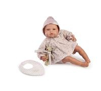 Muñecas Antonio Juan - Reborn Baby Love con Seca Babitas, Peluche y Babero, Muñeca Realista con Accesorios