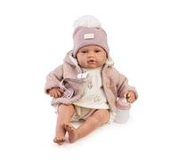Muñecas Antonio Juan - Reborn Baby Love Invierno, Muñeca Realista con Conjunto de Invierno, Gorro con Pompón, Chaqueta y Accesorios, Juguete de Cuidado para Niños