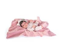 Muñecas Antonio Juan Tonette bebé Recién Nacida Baby Toneta con mantita y Lazo, Multicolor, Medium (60146)