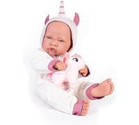 Muñecas Antonio Juan Recién Nacida con Disfraz de Unicornio, Multicolor (5068)