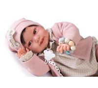 Muñecas Antonio Juan Recién Nacida con Peso Pipa Paseo con mordedor