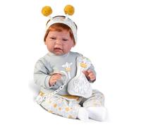 Muñecas Antonio Juan Recién Nacida Lea jirafita | Cuerpo de Tela con extremidades rotatorias | Juguetes para niño y niña | Colección 2024 | Referencia 33360
