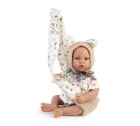 Muñecas Antonio Juan Recién Nacido Erik Portabebé con Capota, Camiseta, Culotte y Chupete