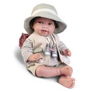 Muñecas Antonio Juan Recién Nacido PIPO Explorador | Aventurero con Accesorios | Colección 2024 42cm - Ref. 33363