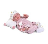Muñecas Antonio Juan | Sweet Reborn Lea con Pijama y Antifaz | Cuerpo de Tela con Peso y Extremidades Rotatorias | 42cm | Ref. 80323 - Colección 2024