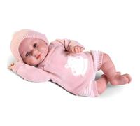 Muñecas Antonio Juan | Sweet Reborn Luca en Conjunto de Punto | Cuerpo de Tela Ponderado 42 cm | Articulaciones Móviles | Ref. 80324 - Colección 2024