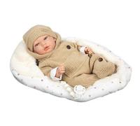 Muñecas Arias Muñeca Reborn Olona Beige con Saco Dormir 40 cm