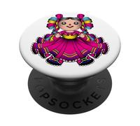 Munecas Artesanales María Mexicanas Amealco Cultura Mazahua PopSockets PopGrip Adhesivo
