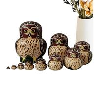 Muñecas de juguete | Juguetes de apilamiento educativos con motivos de animales | Decoración del hogar en Matrioshka Decorativa para coleccionistas Educadores Padres Casa Sala de juegos Cumpleaños