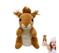 Muñecas de mano para niños - Muñecas de ardilla | Lindas muñecas de oso de peluche, juguetes interactivos para niños, juego de rol imaginativo, narración de historias