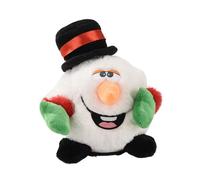 Muñecas de papel Santa Navidad de peluche cantan canciones inglesas Santa juguetes infantiles son y hermosas muñecas (blanco, 29 x 20 x 16 cm)