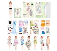 Muñecas de Papel - Traje de magnético Juego de rol, Juego de rol, Ropa de Papel Colorida, Juguetes de, Juego de rol Creativo, para el día del niño, Regalo de cumpleaños
