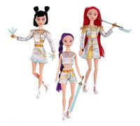 Muñecas Figura de Rumi-Mira-Zoey, Juego de Figuras Articuladas con Ropa y Accesorios, Figuras de Animación K-Pop, Dolls Muñeca De Dibujos Animados, Coleccionables y Regalos para Fans (3PCS-a+b+c)