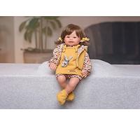 Muñecas Guca MUÑECA Alicia, Pelo Moreno con Dos COLITAS, Camisa DE Flores, Peto Y Chaleco. SIN Mecanismo 38CM