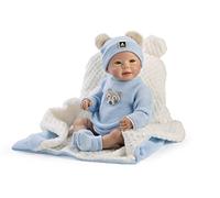 Muñecas Guca-MUÑECO Reborn Hector C/COJIN 46 CM, Multicolor 10212