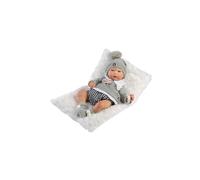 Muñecas Guca Reborn Alex, Jersey y Braguita de Cuadros - 46cm
