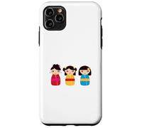 Muñecas Kokeshi japonesas tradicionales Carcasa para iPhone 11 Pro Max