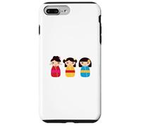 Muñecas Kokeshi japonesas tradicionales Carcasa para iPhone 7 Plus/8 Plus