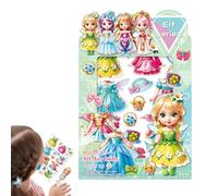 Muñecas magnéticas de vestir,Kits de vestir magnético,Vestido de traje Recortes magnéticos de muñeca de papel princesa - Ropa de moda creativa, papel de vestir para año