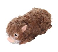 Muñecas realistas de cerdos salvajes de piel sintética, juguete para apretar para reducir el estrés, muñecas de animales para cognición, muñeca suave Reborns Piggy Doll