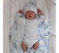 Muñecas Reborn Bebé Niño 20 Pulgadas 50 cm Silicona de Cuerpo Completo Realista Recién Nacido Hecho a Mano Reborn Doll Niño Regalo de cumpleaños para niños