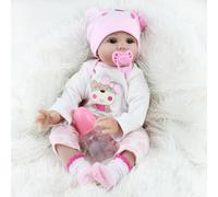 Muñecas Reborn Masculino Dorme 20 Pulgadas, Muñeca Recién Nacido Realista de Vinilo Suave, Aspecto Vivo, Juego Completo con Accesorios para Alimentación