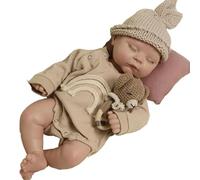 Muñecas Reborn realistas de 46 cm - Muñeca recién Nacida de Silicona Platino, 3 kg, anatómicamente Correcta, durmiendo, con Caja de Regalo, Pintada