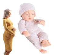 Muñecas renacidas en miniatura, silicona de cuerpo completo renacer Nueva | Apretar decorativoRealista Renacido Accesorios Suave Alivio de estrés Coleccionable hecho a mano para mesita de noche, bure