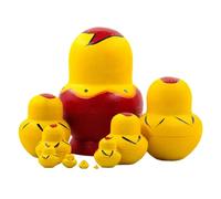 Muñecas rusas matryoshka para coleccionar, juego de 10 piezas de madera de matryoshka, tema de patos de dibujos animados, juguetes apilables, juguetes de arte popular, anidación decorativa