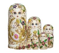 Muñecas Rusas Novedosas Juego 10 Matryoshka Madera Pintados A Mano Para Amantes Del Arte Figuras Decorativas Anidación Rusa