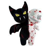 Muñecas vudú, 9.8 en Luminoso Bat Ghost Halloween Peluche Juguete, Espeluznante Relleno Suave Brillo de Cabeza Dual en el murciélago Oscuro y Peluche para niños niños y Adultos, Halloween 2025