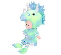 Muñeco de Dinosaurio de Peluche con Ojos Móviles y Canciones de Cumpleaños para Niñas de 40 Cm (Green)