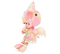 Muñeco de Dinosaurio de Peluche con Ojos Móviles y Canciones de Cumpleaños para Niñas de 40 Cm (Rosada)