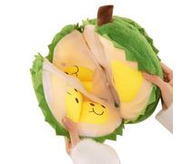 Muñeco De Fruta Durian - Algodón PP 25cm | Almohada Durian Creativa Esponjosa Desmontable | Cojín De Peluche Muñeco Decorativo | Juguete Decorativo Suave para Niños, Confort del Hogar Y Uso De Regalo
