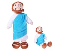 Muñeco De Jesús, Peluche De Jesús De 33 Cm, Figura De Peluche De Jesús (Azul), Muñeco De Peluche De Jesús Salvador Religioso De Cristo, Para Semana Santa, Eventos De Fiesta, Tela My Friend Jesus Plush