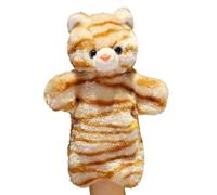 Muñeco de la mano de la narración | Cuento de cuentos de mano suave marioneta para gatos gato, juguete de peluche falso para los animales juguete educativo para el espectáculo teatro