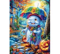Muñeco de Nieve de Halloween Rompecabezas 500 Piezas Cartón para Niños Mayores 14 Años Animales fantásticos de Animales Salvajes Noches De Cita Antiestrés Pack Completo Detalle Único Original 500 PCS