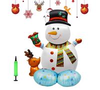 Muñeco de Nieve de Navidad Globos Grandes,105 x 89cm Globos Navidad de Aluminio,Globos de Navidad Decoración para Fiestas de Año Nuevo, Decoración Hogareña