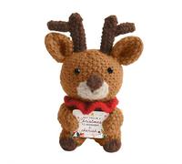 Muñeco de nieve de Navidad hecho a mano, muñeco de nieve de ganchillo positivo de Navidad, mini ideas de regalos divertidos, para decoración emocional de fiesta de invierno