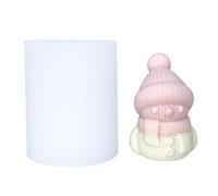 Muñeco de nieve de silicona para jabón, reutilizable, grado alimenticio, decoración de vacaciones, regalo de silicona