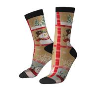 Muñeco De Nieve De Snow Time Country Hombre Mujer Calcetine Trabajo Antideslizantes Calcetine Deporte Cómodos Work Socks Para Fútbol Entrenamiento Running