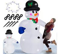 Muñeco de nieve inflable XXL, con luces LED, 240cm