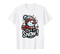 Muñeco de Nieve Let It Snow (Doodle Art) Camiseta