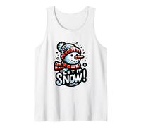 Muñeco de Nieve Let It Snow (Doodle Art) Camiseta sin Mangas