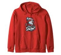 Muñeco de Nieve Let It Snow (Doodle Art) Sudadera con Capucha