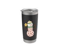 Muñeco de nieve Pickleball Vaso térmico de acero inoxidable de doble pared