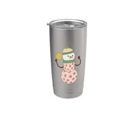 Muñeco de nieve Pickleball Vaso térmico de acero inoxidable de doble pared